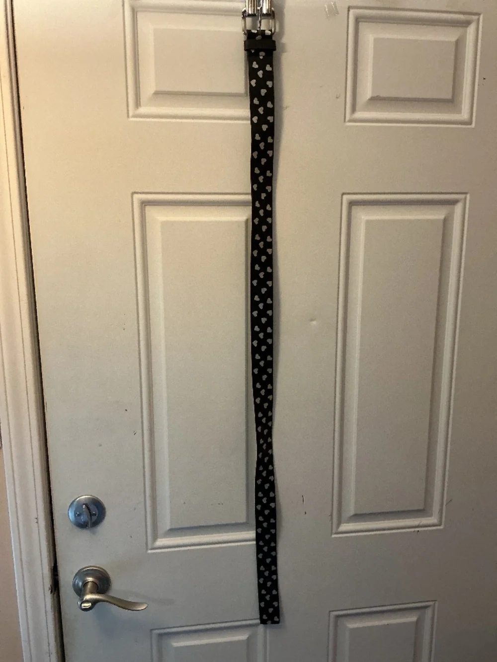 nobo No Boundaries Black and Silver heart belt Size Large